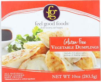 FEEL GOOD FOODS: Gluten Free Vegetable Dumplings, 10 oz