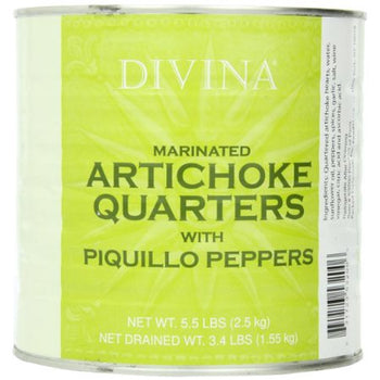 DIVINA: Artichoke Quarter Piquillo Pepper, 5.5 lb