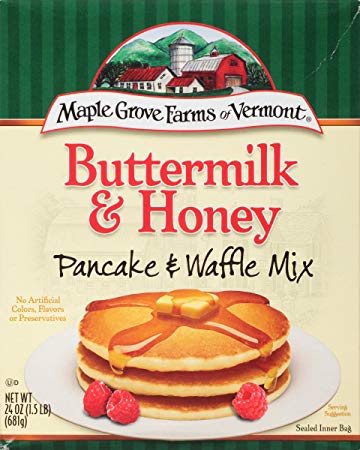 MAPLE GROVE: Mix Pancake Buttermilk Honey, 24 oz