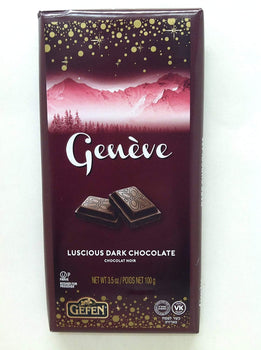 GEFEN: Geneve Luscious Dark Chocolate Bar, 3.5 oz