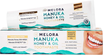 MELORA: Toothpaste Honey Oil, 3.25 fo