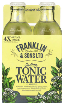 FRANKLIN & SONS: Water Tonic Indian 4Pk, 800 ml