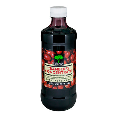 TREE OF LIFE: Juice Concentrate Unsweetened Cranberry, 16 Oz