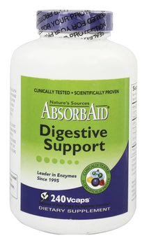 NATURE'S SOURCES: AbsorbAid Digestive Support, 240 Vcaps