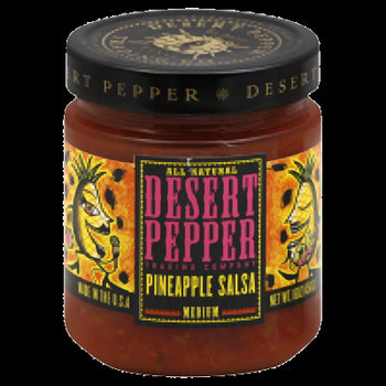 DESERT PEPPER: Salsa Medium Pineapple, 16 oz