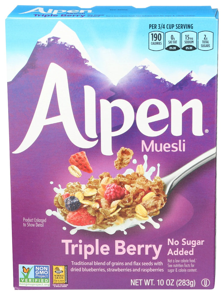 ALPEN: Cereal Triple Berry, 10 oz