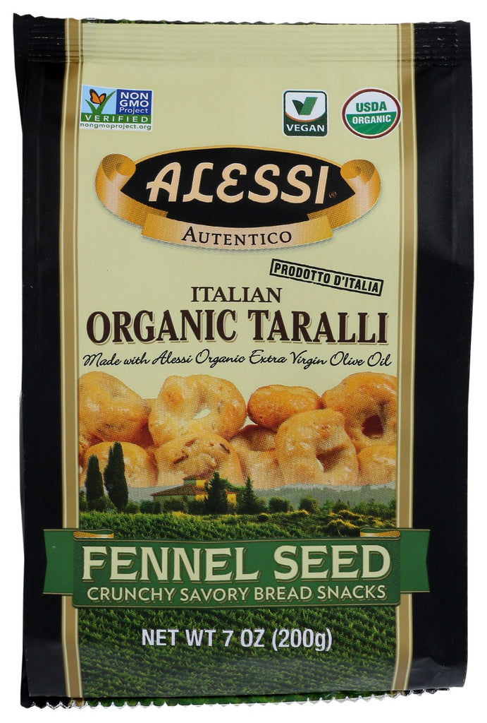 ALESSI: Italian Organic Taralli Fennel Seed, 7 oz