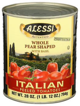 ALESSI: Italian Peeled Tomatoes, 28 oz