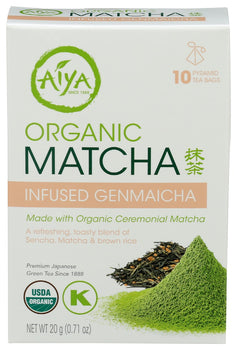 AIYA: Infused Genmaicha Organic Matcha, 1 ea