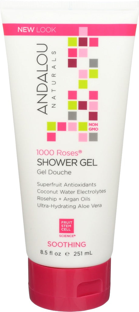 ANDALOU NATURALS: 1000 Roses Shower Gel, 8.5 oz