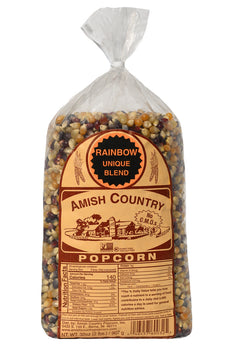 AMISH COUNTRY: Rainbow Popcorn Bag, 32 oz