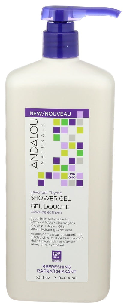 ANDALOU NATURALS: Lavender Thyme Shower Gel, 32 fo