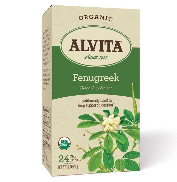 ALVITA: Organic Fenugreek Tea, 24 bg