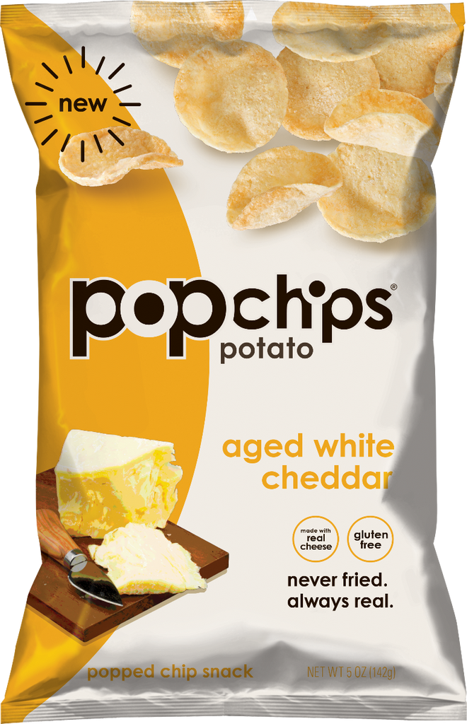 POPCHIPS: Aged White Cheddar, 5 oz