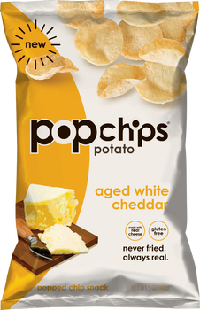 POPCHIPS: Aged White Cheddar, 5 oz