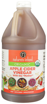 NATURES INTENT: Organic Apple Cider Vinegar With The Mother, 64 oz