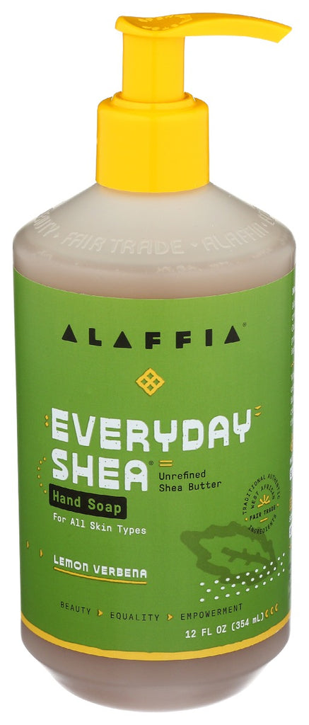 ALAFFIA: Everyday Shea Hand Soap Lemon Verbena, 12 fo