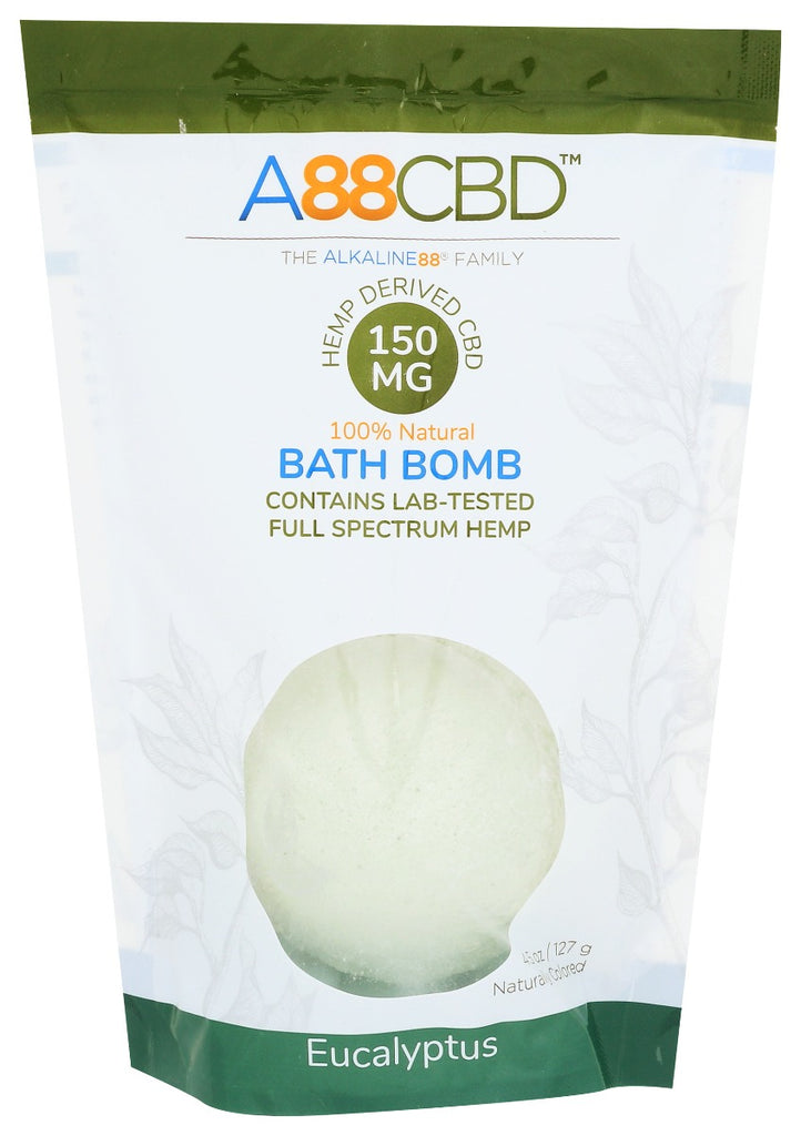 A88CBD: Eucalyptus Bath Bomb Cbd 150Mg, 4.5 oz