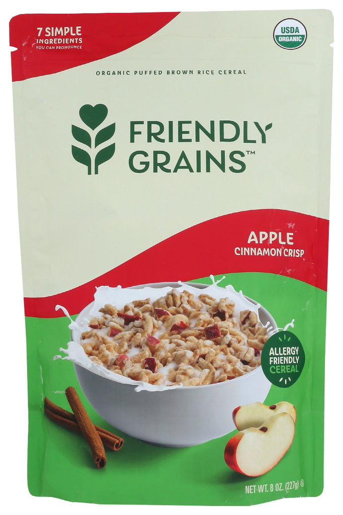 FRIENDLY GRAINS: Apple Cinnamon Crisp, 8 oz