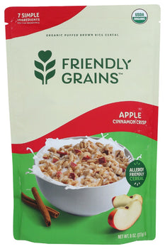 FRIENDLY GRAINS: Apple Cinnamon Crisp, 8 oz