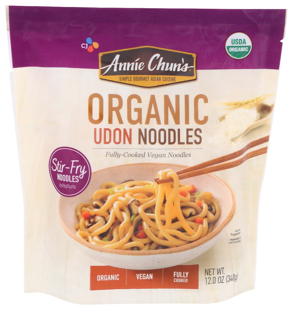 ANNIE CHUNS: Organic Udon Noodles, 12 oz