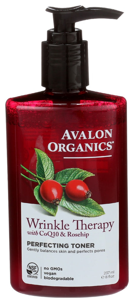 AVALON ORGANICS: Wrinkle Therapy With CoQ10 and Rosehip, 8 oz