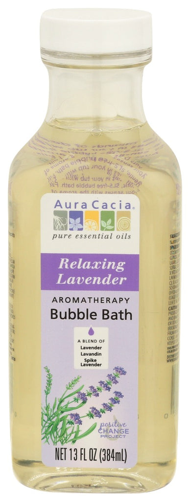 AURA CACIA: Relaxing Lavender Bubble Bath, 13 oz