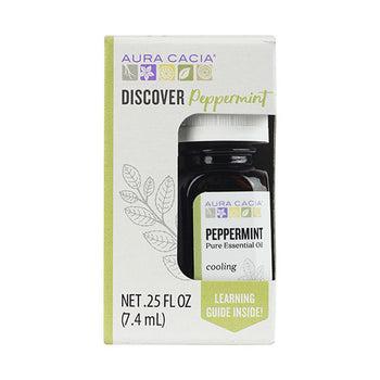 AURA CACIA: Discover Peppermint Essential Oil, 0.25 fo