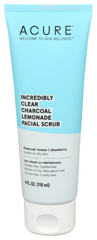 ACURE: Incredibly Clear Charcoal Lemonade Facial Scrub, 4 fo