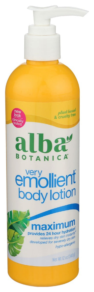 ALBA BOTANICA: Very Emollient Body Lotion Maximum, 12 oz