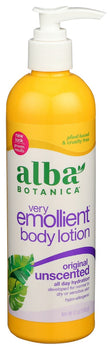 ALBA BOTANICA: Very Emollient Body Lotion Unscented, 12 oz