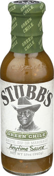 STUBBS: Green Chile Anytime Sauce, 12 oz