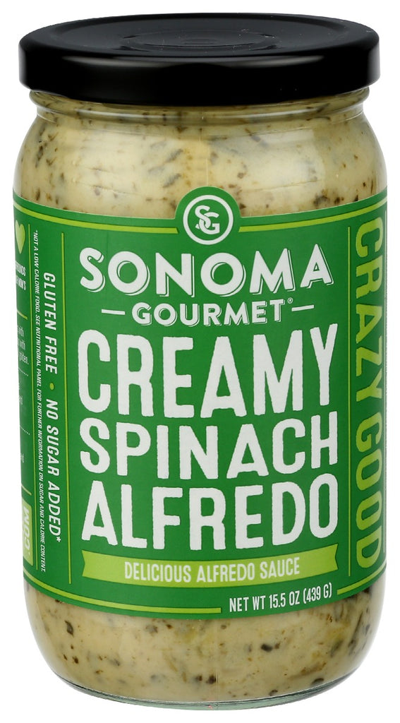 SONOMA GOURMET: Spinach Alfredo Sauce, 15.5 oz