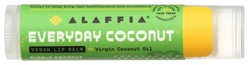 ALAFFIA: Everyday Coconut Vegan Lip Balm Purely Coconut, 0.15 oz