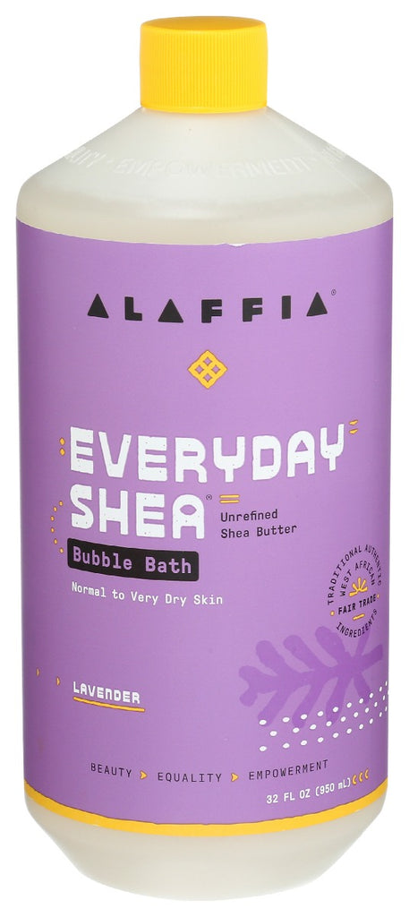 ALAFFIA: Everyday Shea Bubble Bath Lavender, 32 fo