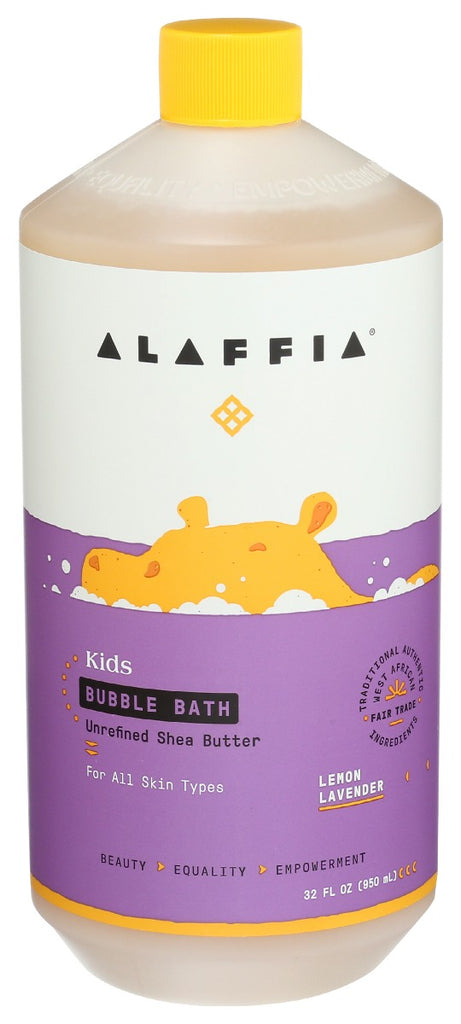 ALAFFIA: Kids Bubble Bath Lemon Lavender, 32 fo