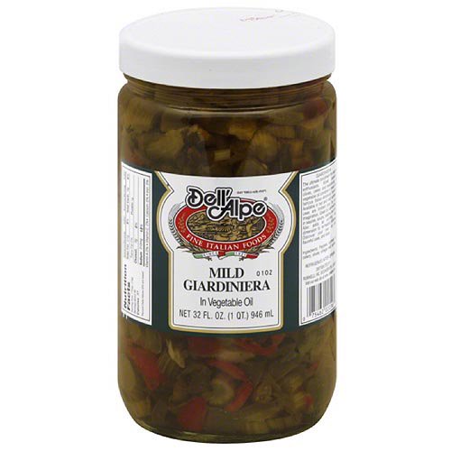 DELL ALPE: Mild Giardiniera In Vegetable Oil, 32 oz