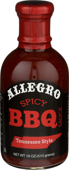 ALLEGRO: Spicy Bbq Sauce, 18 oz