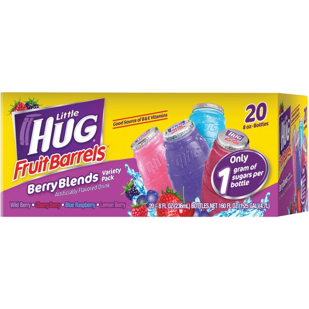 LITTLE HUG: Drinks Berry Vrty Pk 20Ct, 160 fo