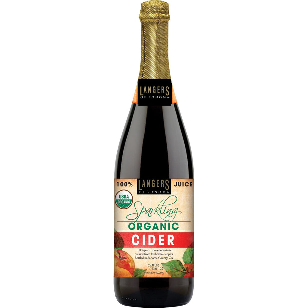 LANGERS: Cider Sprkl Apple, 25.4 fo