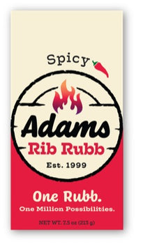 ADAMS RIB RUBB: Rub Rib Spicy, 7.5 oz