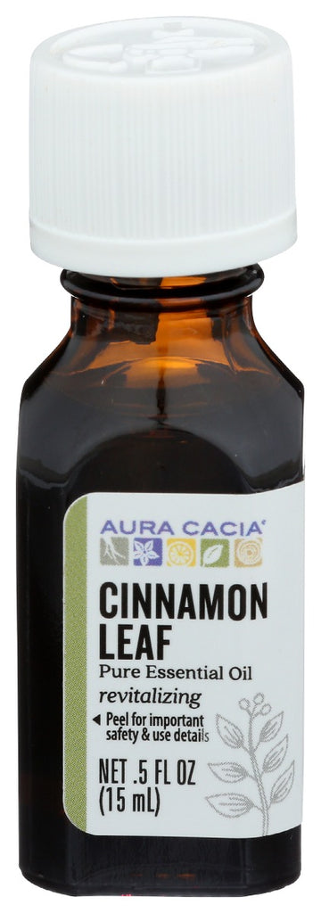 AURA CACIA: Cinnamon Leaf Essential Oil, 0.5 oz