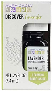 AURA CACIA: Discover Lavender Essential Oil, 0.25 fo