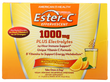 AMERICAN HEALTH: Ester-C 1000Mg Effervescent Tangerine, 21 ea