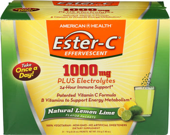 AMERICAN HEALTH: Ester-C 1000mg Effervescent Lemon Lime, 21 ea