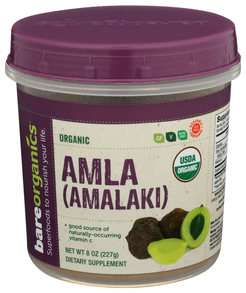 BAREORGANICS: Amla Pwdr Org, 8 oz