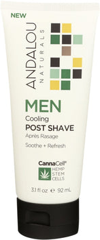 ANDALOU NATURALS: Men Cooling Post Shave, 3.1 fo