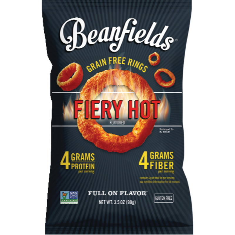 BEANFIELDS: Grain Free Rings Fiery Hot, 3.5 oz