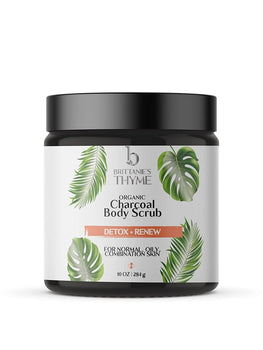 BRITTANIE'S THYME: Organic Charcoal Body Scrub, 10 oz