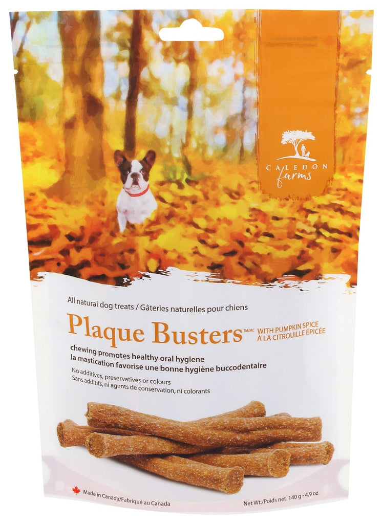 CALEDON FARMS: Plaque Busters With Pumpkin Spice, 4.9 oz